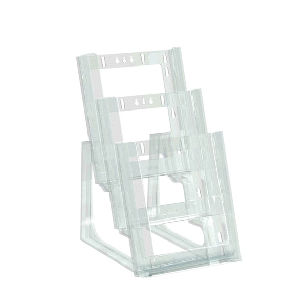 Three-tier Modular Bifold Brochure Holder, PK2